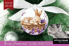 Easter Ornament PNG - Floral Easter PNG Sublimation Product Image 1