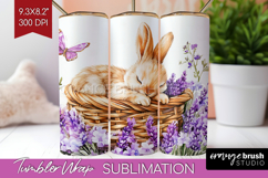 Easter Tumbler Wrap - Floral Easter Tumbler PNG Sublimation Product Image 1