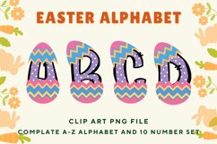 Easter Bunny Alphabet Pastel Egg Letters Kids Decorate_B129 Product Image 1