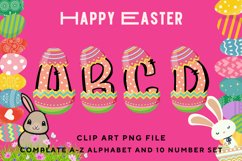 Easter Bunny Alphabet Pastel Egg Letters Kids Decorate_B134 Product Image 1