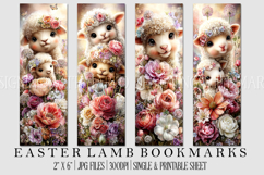 Easter Lamb Bookmarks, Easter Bookmark Printable, Sheep, s1 Product Image 1
