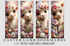 Easter Lamb Bookmarks, Easter Bookmark Printable, Sheep, s2 Product Image 1