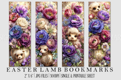 Easter Lamb Bookmarks, Easter Bookmark Printable, Sheep, s4 Product Image 1