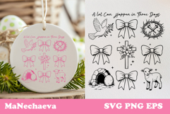 Christian Easter SVG Bundle | Trendy Easter Sublimation Product Image 7