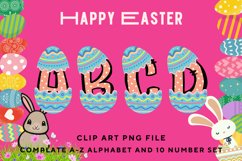 Easter Bunny Alphabet Pastel Egg Letters Kids Decorate_B122 Product Image 1