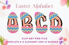 Easter Bunny Alphabet Pastel Egg Letters Kids Decorate_B133 Product Image 1