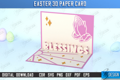 Easter 3D Paper Card SVG Bundle, Easter Layered Pop Up Card Product Image 5
