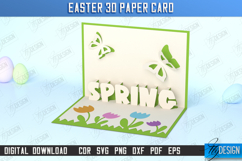 Easter 3D Paper Card SVG Bundle, Easter Layered Pop Up Card Product Image 6