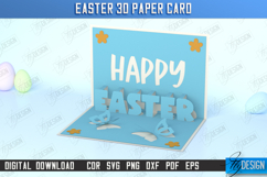 Easter 3D Paper Card SVG Bundle, Easter Layered Pop Up Card Product Image 9