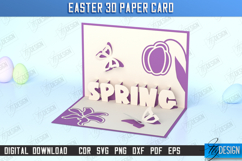 Easter 3D Paper Card SVG Bundle, Easter Layered Pop Up Card Product Image 11