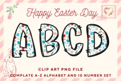 Easter Bunny Alphabet Pastel Egg Letters Kids Decorate_B120 Product Image 1