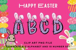 Easter Bunny Alphabet Pastel Egg Letters Kids Decorate_B99 Product Image 1