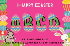 Easter Bunny Alphabet Pastel Egg Letters Kids Decorate_B130 Product Image 1