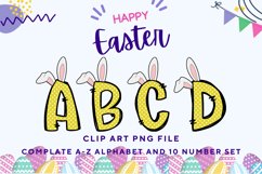 Easter Bunny Alphabet Pastel Egg Letters Kids Decorate_B97 Product Image 1
