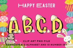 Easter Bunny Alphabet Pastel Egg Letters Kids Decorate_B105 Product Image 1