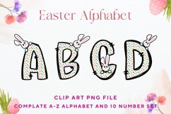 Easter Bunny Alphabet Pastel Egg Letters Kids Decorate_B115 Product Image 1