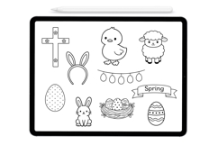 Easter and Spring Holiday Procreate Stamps - Procreate Brushes