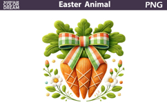 Carrot Easter Egg Clipart | Spring Farm Sublimation Product Image 1