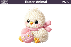 Chick Easter Clipart | Spring Farm Animal Sublimation Product Image 1