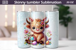 Easter Animal Tumbler | I Highland Cow Tumbler Product Image 1