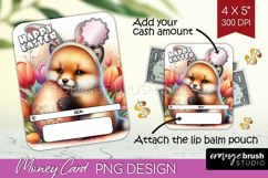 Easter Money Card PNG - Easter Animals Money Card Holder Product Image 1