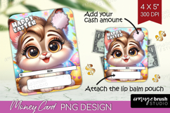 Easter Money Card PNG - Cute Easter Money Card Holder Product Image 1
