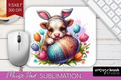 Easter Animals Mouse Pad Sublimation - Bunny Ears Mousepad Product Image 1