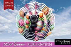 Easter Animals Wind Spinner Sublimation PNG - Bunny Ears Product Image 1