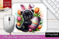 Easter Animals Mouse Pad Sublimation - Bunny Ears Mousepad Product Image 1