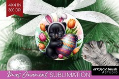 Easter Animals Ornament PNG - Bunny Ears PNG Sublimation Product Image 1