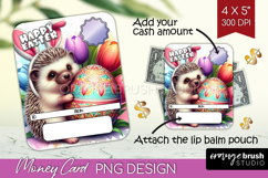Easter Money Card PNG - Easter Animals Money Card Holder Product Image 1