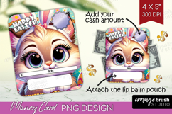 Easter Money Card PNG - Cute Easter Money Card Holder Product Image 1