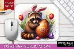 Easter Animals Mouse Pad Sublimation - Bunny Ears Mousepad Product Image 1