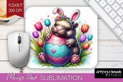 Easter Animals Mouse Pad Sublimation - Bunny Ears Mousepad Product Image 1