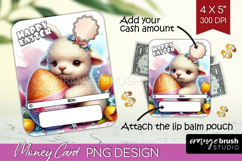 Easter Money Card PNG - Easter Animals Money Card Holder Product Image 1