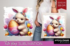 Easter Animals Tote Bag - Bunny Ears Tote Bag PNG Product Image 1