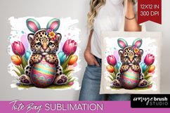 Easter Animals Tote Bag - Bunny Ears Tote Bag PNG Product Image 1