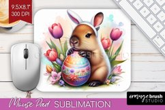 Easter Animals Mouse Pad Sublimation - Bunny Ears Mousepad Product Image 1
