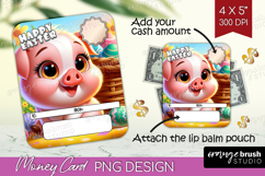 Easter Money Card PNG - Cute Easter Money Card Holder Product Image 1