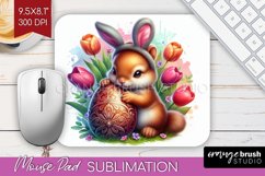 Easter Animals Mouse Pad Sublimation - Bunny Ears Mousepad Product Image 1