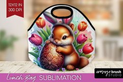 Easter Animals Lunch Bag - Bunny Ears Lunch Bug PNG Product Image 1