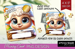 Easter Money Card PNG - Cute Easter Money Card Holder Product Image 1