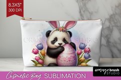 Easter Animals Cosmetic Bag - Bunny Ears Makeup Bag PNG Product Image 1