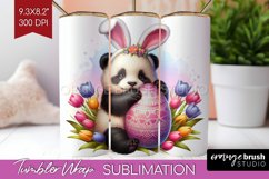 Easter Animals Tumbler Wrap - Bunny Ears Tumbler PNG Product Image 1