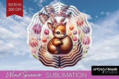 Easter Animals Wind Spinner Sublimation PNG - Bunny Ears Product Image 1
