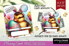 Easter Money Card PNG - Easter Animals Money Card Holder Product Image 1