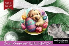 Easter Animals Ornament PNG - Bunny Ears PNG Sublimation Product Image 1
