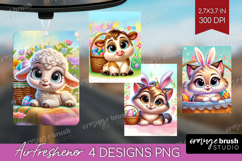 Easter Animals Air Freshener PNG - Cute Easter PNG Product Image 1
