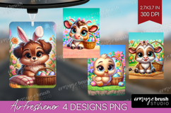 Easter Animals Air Freshener PNG - Cute Easter PNG Product Image 1