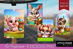 Easter Animals Air Freshener PNG - Cute Easter PNG Product Image 1